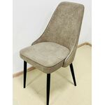 Стул БЕРТИ 360 град. поворот. B22 Серый, велюр / черный каркас, М-City | Интернет магазин мебели и декора LifeDekor