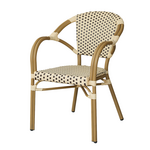 "Кабри" плетеный стул из искусственного ротанга, цвет бежево-коричневый | Интернет магазин мебели и декора LifeDekor