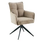 Стул DikLine 6826 т.к Темно-бежевая Raven 34, опоры черные | Интернет магазин мебели и декора LifeDekor