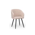 Стул на металлокаркасе Монер латте (glory 10) / черный | Интернет магазин мебели и декора LifeDekor