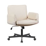 Кресло офисное TopChairs Foldo с откидными подлокотниками бежевое | Интернет магазин мебели и декора LifeDekor