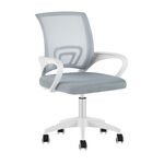 Кресло офисное TopChairs Simple SN серый пластик белый | Интернет магазин мебели и декора LifeDekor