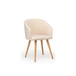 Стул деревянный Монер бежевый (glory 03) / светлое дерево | Интернет магазин мебели и декора LifeDekor