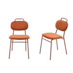 Комплект из 2-ух стульев MOLLY разборный терракотовый | Интернет магазин мебели и декора LifeDekor
