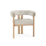 Стул на металлокаркасе Selma бежевый / бук | Интернет магазин мебели и декора LifeDekor