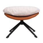 Оттоманка BLISS оранж/серый, экокожа, шенилл | Интернет магазин мебели и декора LifeDekor