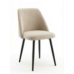 Стул DikLine 335 B03 BEIGE, ножки черные | Интернет магазин мебели и декора LifeDekor