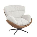 Кресло BLISS оранж/серый, экокожа, шенилл | Интернет магазин мебели и декора LifeDekor