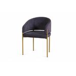 Стул Nicol, мех Plush 16 mistic  / опоры шампань | Интернет магазин мебели и декора LifeDekor