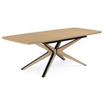 Стол деревянный Roxy 160(220)x90 светлый дуб | Интернет магазин мебели и декора LifeDekor