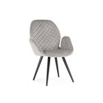 Стул Муат поворотное confetti silver / черный | Интернет магазин мебели и декора LifeDekor