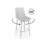 Барный стул Седа 360 светло-серый (zd 960) / серый np | Интернет магазин мебели и декора LifeDekor