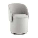 Пуф-трансформер Таунсвилл вращающийся с ящиком велюр светло-серый | Интернет магазин мебели и декора LifeDekor