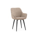 Стул на металлокаркасе Флюид бежевый (zd 210) / черный | Интернет магазин мебели и декора LifeDekor