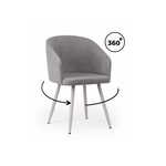 Стул на металлокаркасе Монер 360 темно-серый (glory 20) / серый | Интернет магазин мебели и декора LifeDekor