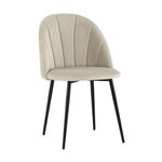 Стул Логан SN велюр бежевый | Интернет магазин мебели и декора LifeDekor