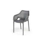 "Беллини" стул пластиковый, цвет темно-серый | Интернет магазин мебели и декора LifeDekor