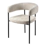 Стул СТАН, цвет H-09 Светло-серый, велюр / черный каркас | Интернет магазин мебели и декора LifeDekor