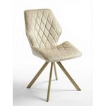 Стул Картьер поворотный, (тк. Венеция №2), ножки шампань | Интернет магазин мебели и декора LifeDekor