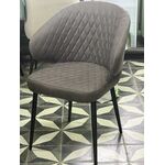 Стул ХИЛТ, цвет B22 Серый, велюр / черный каркас М-City | Интернет магазин мебели и декора LifeDekor