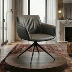 Полукресло Sofia, иск.кожа soft-touch, темно-серый | Интернет магазин мебели и декора LifeDekor