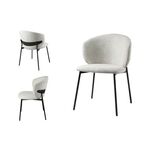 Стул БЕЛЛА, цвет H-14 Серый, велюр / черный каркас | Интернет магазин мебели и декора LifeDekor