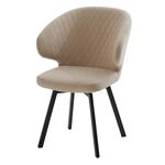 Стул ХИЛТОН 360 град., цвет B03 Бежевый, велюр / латте каркас М-City | Интернет магазин мебели и декора LifeDekor