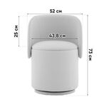 Пуф-трансформер Таунсвилл вращающийся с ящиком велюр терра | Интернет магазин мебели и декора LifeDekor