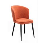 Стул DikLine 347 P09/L05 терракотовый, ножки черные | Интернет магазин мебели и декора LifeDekor
