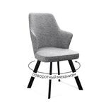 Стул DikLine 235 поворотный, NS10 GREY, ножки черные | Интернет магазин мебели и декора LifeDekor