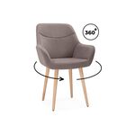 Стул деревянный Флюид 360 латте (zd 290) / светлое дерево | Интернет магазин мебели и декора LifeDekor