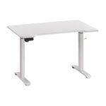 Компьютерный стол Маркос с механизмом подъема 120х75х75 белый / белая шагрень | Интернет магазин мебели и декора LifeDekor