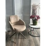 Стул ГРЕЙС (GRACE) 360 град., цвет БЕЖЕВЫЙ (PENA-120 / G1229-3, ткань / ЛАТТЕ каркас, ®DISAUR | Интернет магазин мебели и декора LifeDekor