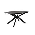 Стол DikLine BK140 керамика мрамор Бронза, подстолье черное, опоры черные | Интернет магазин мебели и декора LifeDekor