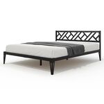 Кровать КМД 47 АЙРИС 1400, черный | Интернет магазин мебели и декора LifeDekor