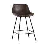 Стул полубарный Деймон экокожа коричневый | Интернет магазин мебели и декора LifeDekor