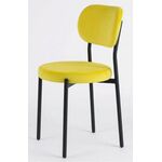 Стул ПАКО H-19 Желтый, велюр / черный каркас М-City | Интернет магазин мебели и декора LifeDekor