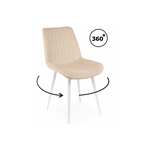 Стул на металлокаркасе Седа 360 бежевый (zd 210) / белый np | Интернет магазин мебели и декора LifeDekor