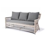 "Гранд Латте" диван трехместный из искусственного ротанга, цвет бежевый | Интернет магазин мебели и декора LifeDekor