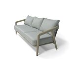 "Брюссель" диван трехместный из искусственного ротанга, цвет серый, каркас под дерево (холодно-бежевый) | Интернет магазин мебели и декора LifeDekor