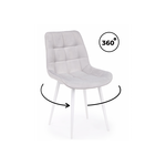 Стул на металлокаркасе Челси 360 К светло-серый (zd 960) / белый np | Интернет магазин мебели и декора LifeDekor