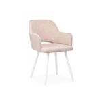 Стул на металлокаркасе Эолин латте (glory 10) / белый | Интернет магазин мебели и декора LifeDekor