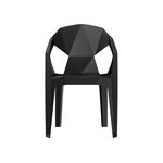 Пластиковый стул Гекса черный | Интернет магазин мебели и декора LifeDekor