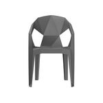 Пластиковый стул Гекса мокрый асфальт | Интернет магазин мебели и декора LifeDekor