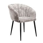 Стул DikLine 441М M02 бежевый, ножки черные | Интернет магазин мебели и декора LifeDekor