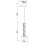 Светильник подвесной Moderli V11955-1P Alto | Интернет магазин мебели и декора LifeDekor