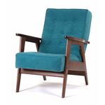 Кресло РЕТРО (темный тон / RS29 - бирюзовый) | Интернет магазин мебели и декора LifeDekor