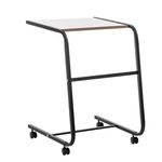 Подкатной стол СЛКС-6 (каркас черный/ясень шимо темный) | Интернет магазин мебели и декора LifeDekor