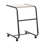 Подкатной стол СЛКС-6 (каркас черный/ясень шимо светлый) | Интернет магазин мебели и декора LifeDekor