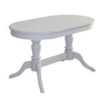 Стол обеденный овальный раздвижной Орфей-2 (Белый) | Интернет магазин мебели и декора LifeDekor